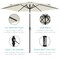 Best Choice Products 10ft Outdoor Steel Market Patio Umbrella w/ Crank, Tilt Push Button, 6 Ribs